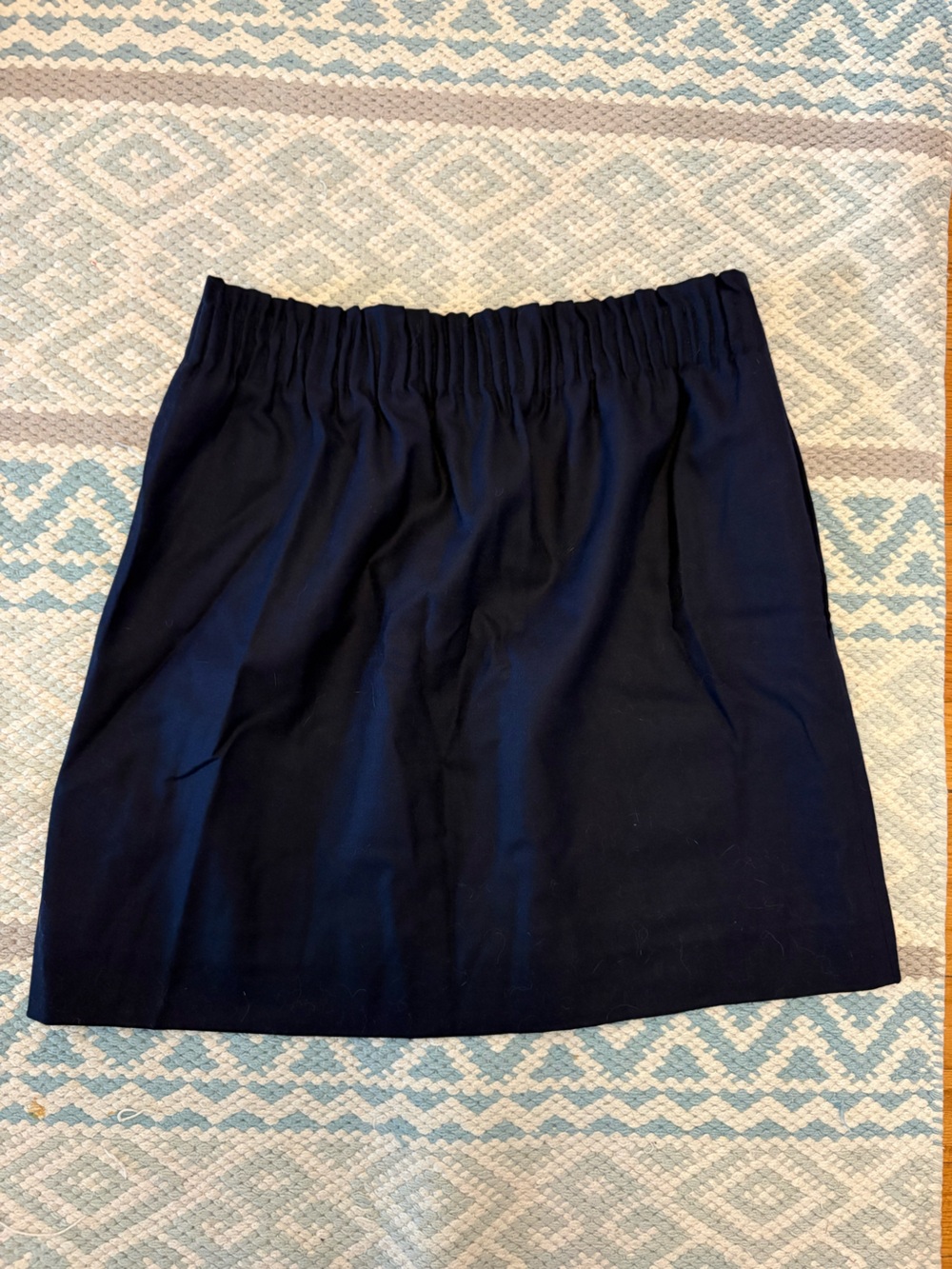 J Crew Classic Navy Elastic-Waist Women's Skirt